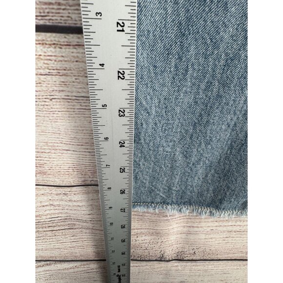 Pilcro Anthropologie Hyphen Mid Rise Boyfriend Jeans Women's 27 Blue Medium Wash - Picture 12 of 12